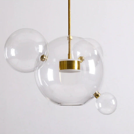 Chandelier with Multiple Glass Orb Clusters