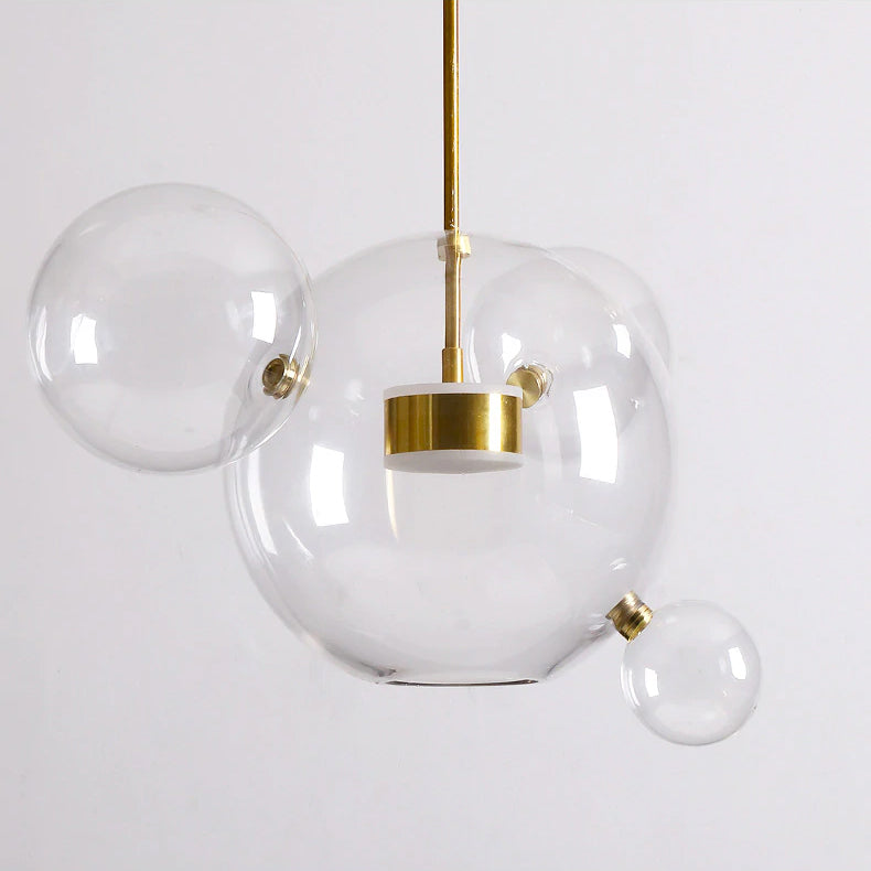 Chandelier with Multiple Glass Orb Clusters