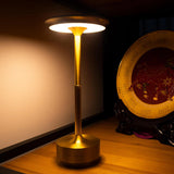 Black finish LED table lamp modern design