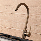 Antique bronze kitchen faucet - stainless steel body
