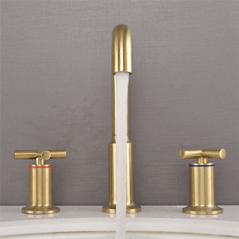 Widespread waterfall faucet - ceramic spool valve