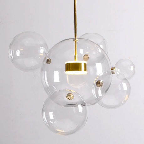 Glass Chandelier - Ceiling Fixture Detail