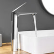 Single-handle brass vessel faucet with single-hole installation