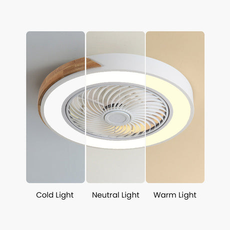 Ceiling Fan Light Contemporary Timber Finish - OpalDwell
