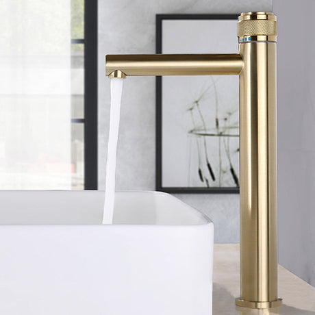Single-handle bathroom mixer faucet - anti-limescale aerator