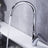Mixer tap installed on kitchen sink