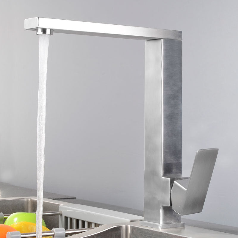 Stainless steel kitchen faucet - ceramic valve mechanism