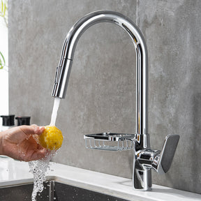 Single-Lever Kitchen Faucet Pull-Down Sprayer