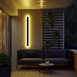 Frostline Wall Lamp - Metal and Acrylic Linear Outdoor Design | OroDwell