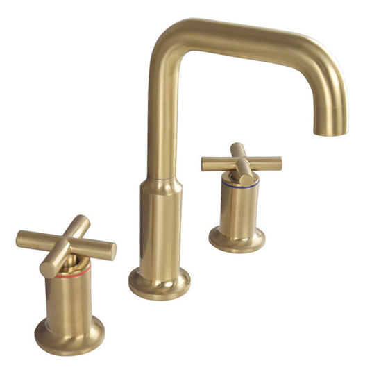 Widespread waterfall faucet for modern bathroom decor