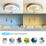 Boreal Timber Ceiling Fan with Energy-Saving LED Light and Wooden Blades - OpalDwell