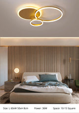 LunaRing Ceiling Light Installed in Modern Living Room