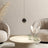 Metal pendant light with adjustable height design