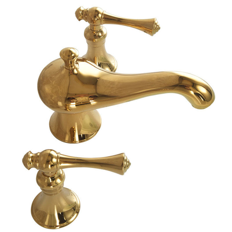 Widespread bathroom faucet - two-handle lever design
