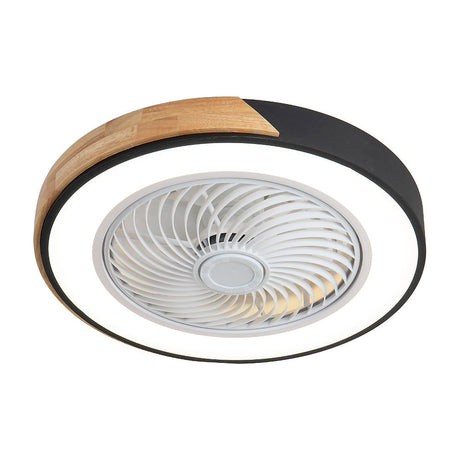 Boreal Timber Ceiling Fan with Energy-Saving LED Light and Wooden Blades - OpalDwell