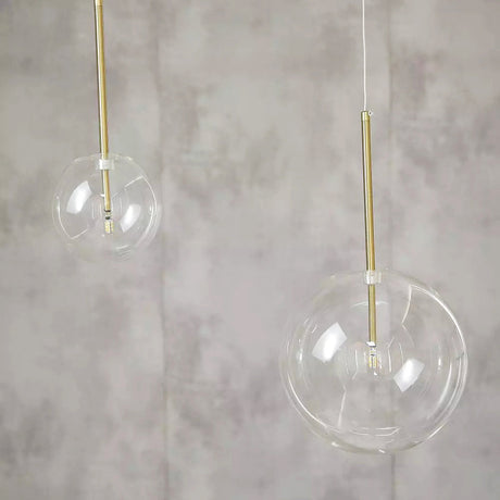 Aurelia sphere glass pendant lamp detail view