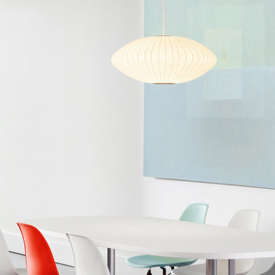 Saucer pendant light polished finish detail