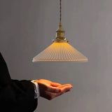 Ceramic Pendant Light Side Angle View