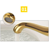 Widespread bathroom faucet - three-hole sink installation