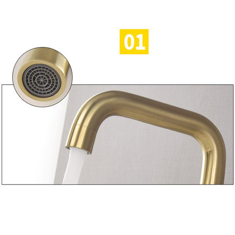 Widespread waterfall faucet for contemporary home interiors