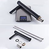 Single-handle bathroom mixer faucet finish and material detail - chrome finish spout