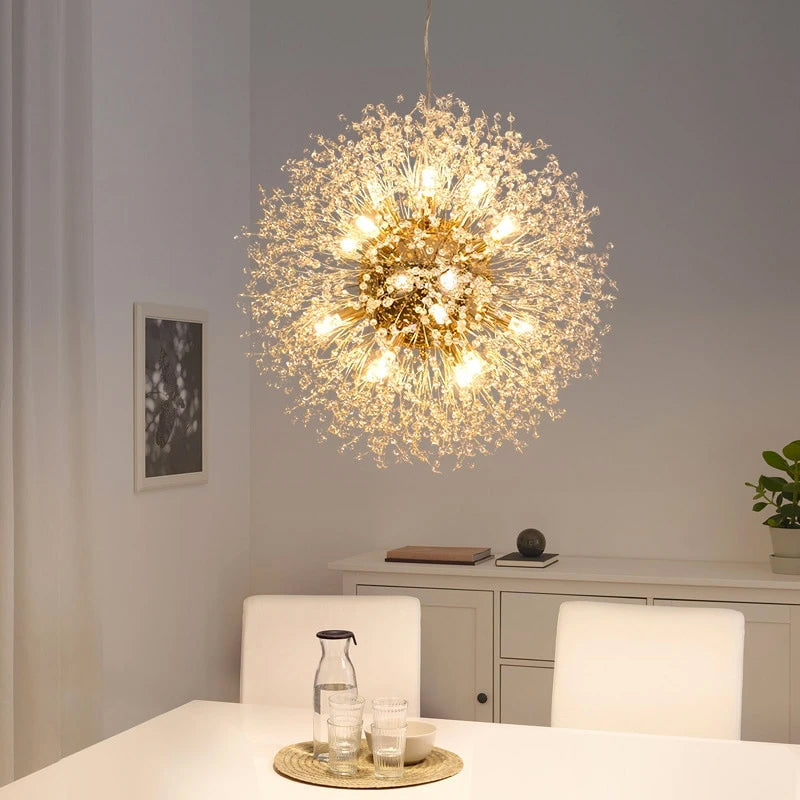 shimmering pendant light design