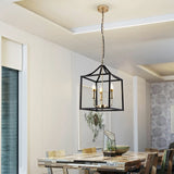 Black Chandelier for Dining Table Centerpiece