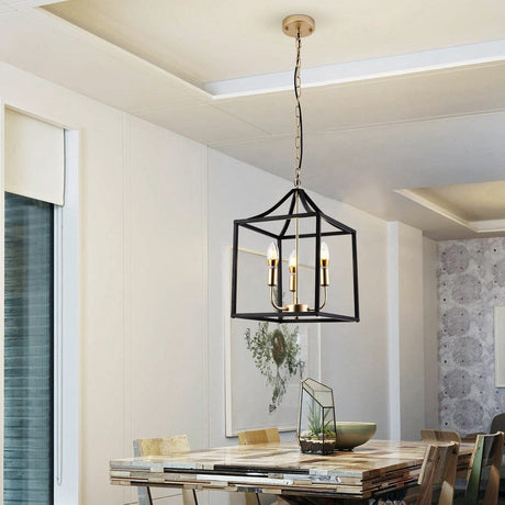 Black Chandelier for Dining Table Centerpiece