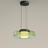 Bauhaus Glass Pendant Light Green Color Option