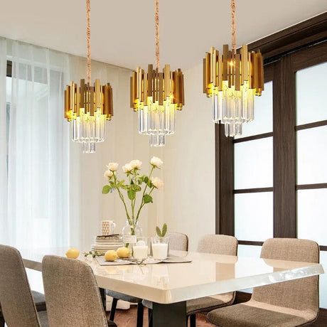 Elizabeth Pendant Light with Shimmering Crystal Accents