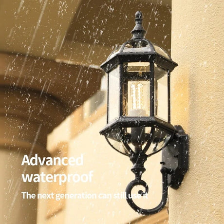Outdoor Lantern Sconce Close Detail