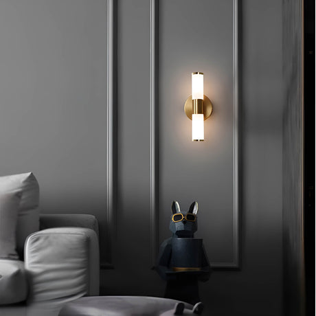 Elegant marble wall light for entryway