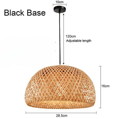 Wicker Pendant Light for Bedroom Accent