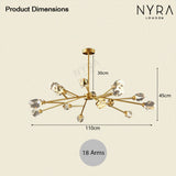 Crystal Pendant Light Illuminated with Warm Adjustable Glow | OroDwell
