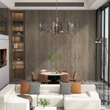 warm diffused glow chandelier design
