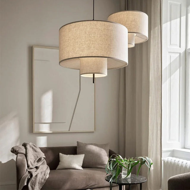 Aurelle Lightscape Fabric Chandelier for Living Room