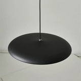 Minimalist Industrial-Chic Round Pendant Light with Warm LED Glow | OroDwell
