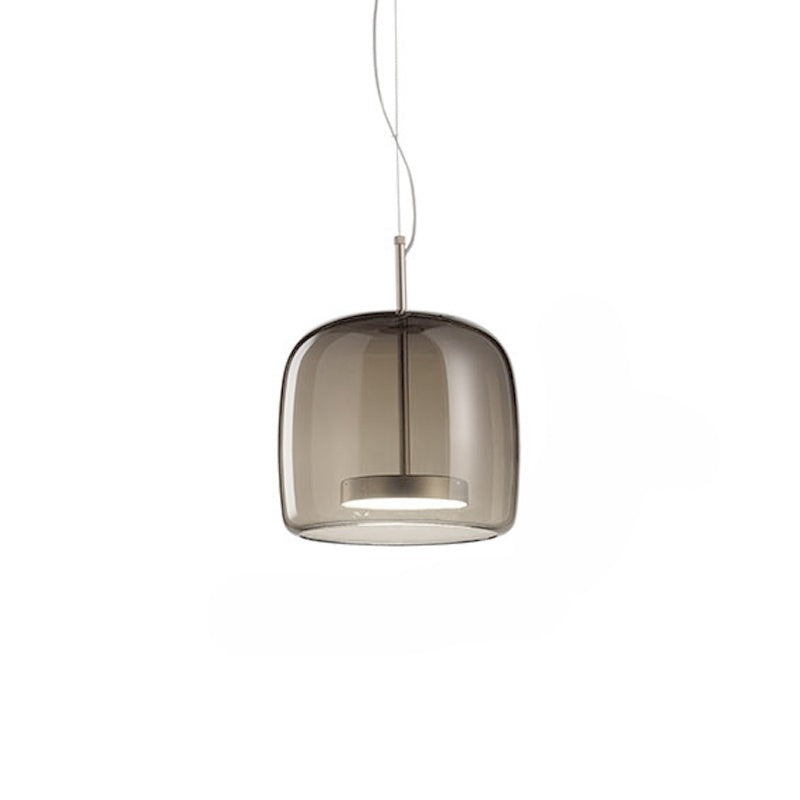 Glass Hanging Lamp Side View Detail