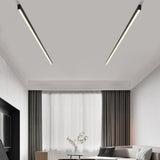 Noirline Black Linear Ceiling Light metal construction detail - OpalDwell