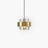Solara Gold Glass Pendant Light radiant gold shade - OpalDwell