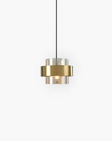 Solara Gold Glass Pendant Light radiant gold shade - OpalDwell