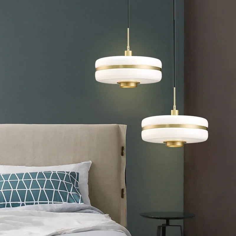 Glass Pendant Light Metal and Glass Material Detail - OpalDwell