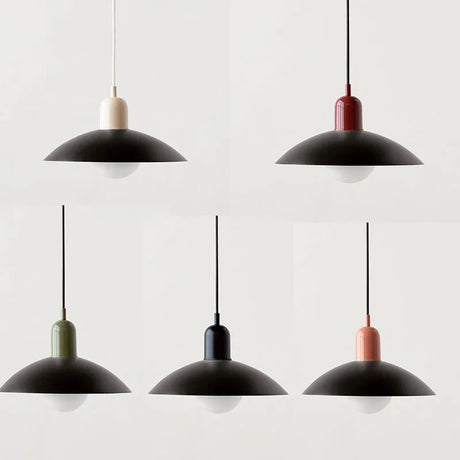 Colorful Glow Pendant Light with Sleek Silhouette | OroDwell