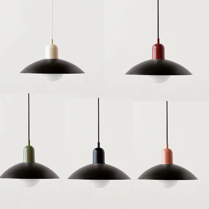 Colorful Glow Pendant Light with Sleek Silhouette | OroDwell
