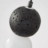 Sleek glass pendant light for living room accent