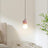 Modern pendant light for compact room spaces