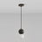 Glass LED lamp for contemporary home decor
