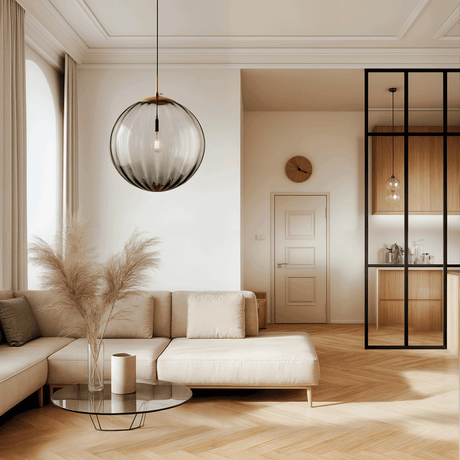 Minimalist Celestial-Inspired Bubble Glass Pendant Light for Modern Home Interiors | OroDwell