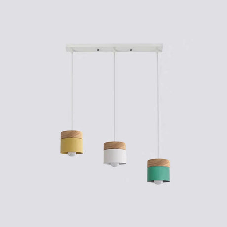 Metal and Wood Pendant Light Additional Detail
