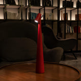 aluminum-body cordless table lamp for reading nook accents